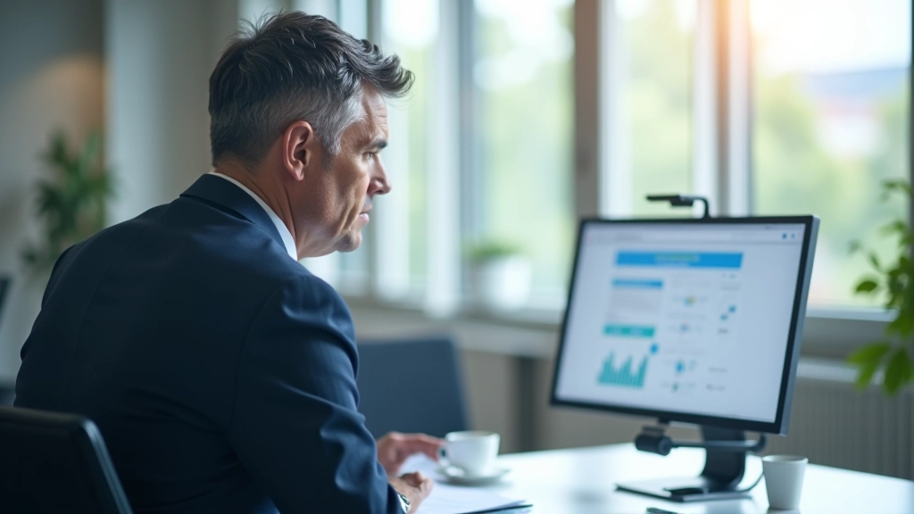 Wirtschaftswissenschaftler bei der Analyse von Daten und Graphen