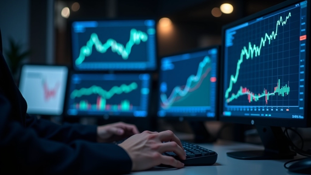 Finanzanalyse mit Trendlinien und wirtschaftlichen Szenarien